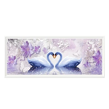 

DIY Diamond 5D Eternal Love Diamond Painting Swan Round Diamond Home Decor Diamonds Embroidery Wedding