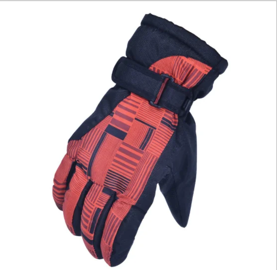 "Waterproof Gloves Ladies Non-Slip Touch Screen Ski Fashion Riding Women Gloves New Winter Mens Warm And Wind-proof " - Цвет: AT8816blue