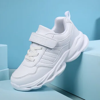 

Children Casual Shoes For Boys Sneakers Kids Shoes Girls Sneakers Hook&Loop Sport Anti-slippery Leather tenis infantil menino