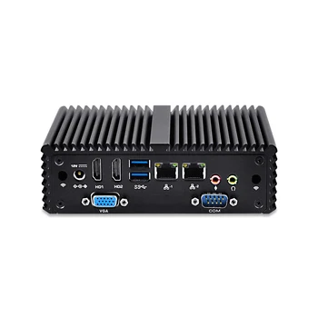 

Qotom mini pc with Pentium J3710 Quad core Fanless industrial /Office/Home mini Computer