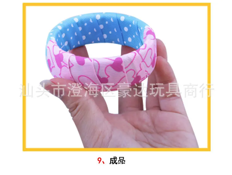 Горячая стиль девушки DIY ювелирные изделия браслет ткань лента браслет искусство работа творческая игрушка