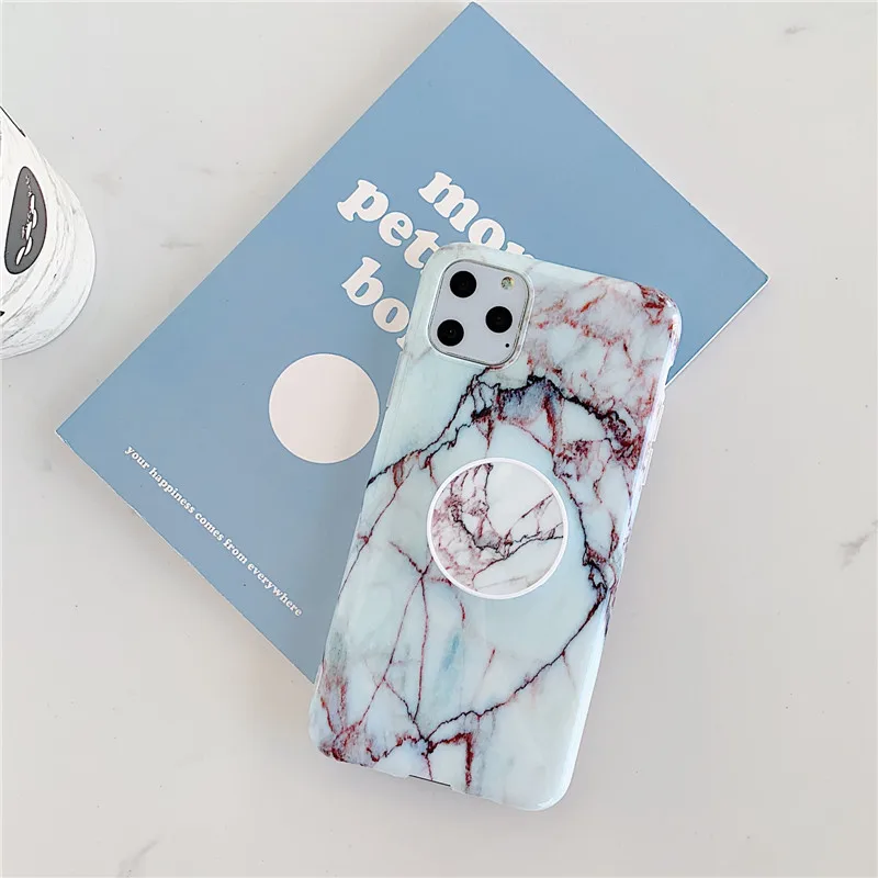 Model 13 Для iphone XR мраморный чехол, чехол-подставка для телефона для iphone 11 Pro Max X Xs XR 6 6s 7 8 Plus Мягкая силиконовая задняя крышка - Цвет: Model 13