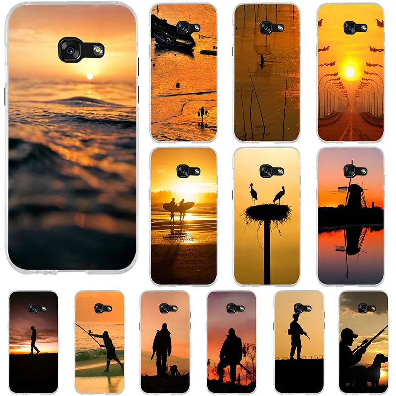 Sunset Duck Hunting Cool Logos Silicone Soft TPU Cell Phone Cases For Samsung Galaxy J1 J3 J5 J7 A3 A5 A7 2015 2016 2017 Shell | Мобильные