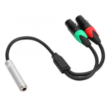Аудиокабель 0 3 м 24AWG из чистой меди с двойной защитой 6 35 гнездовой