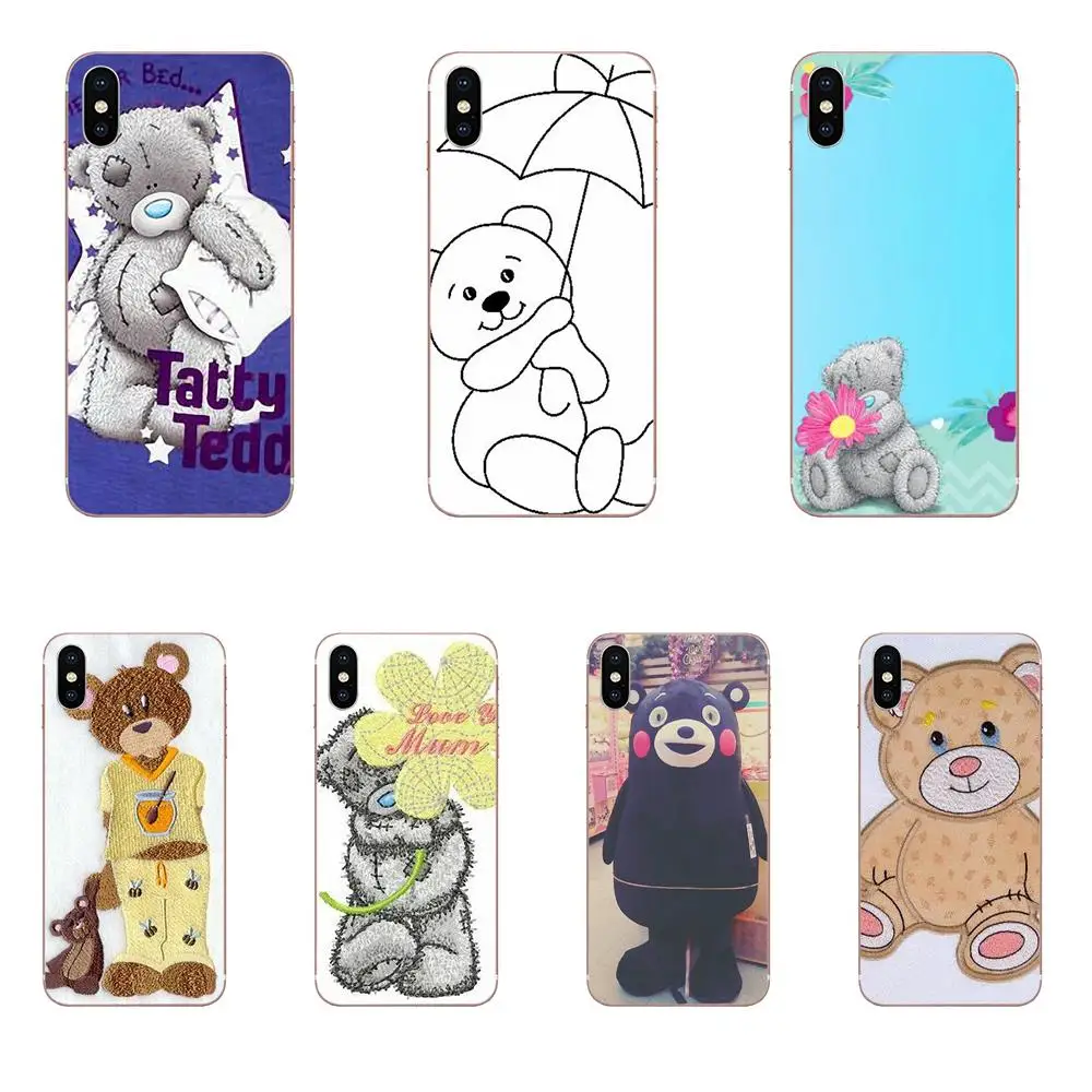 Funny Hottest Embroidery Teddy Bear Skin For Huawei Honor Mate 7 7A 8 9 10 20 V8 V9 V10 G Lite Play Mini Pro P Smart TPU | Мобильные