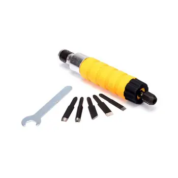 

Wood Chisel Woodworking Carving Set Electric Carving Machine Engraving Knife Tool with 5 Blades and 1 Wrench