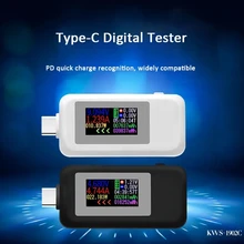 Probador USB 10 en 1, medidor de corriente 4-30V, amperímetro de sincronización, Monitor Digital, indicador de potencia de corte, cargador de banco