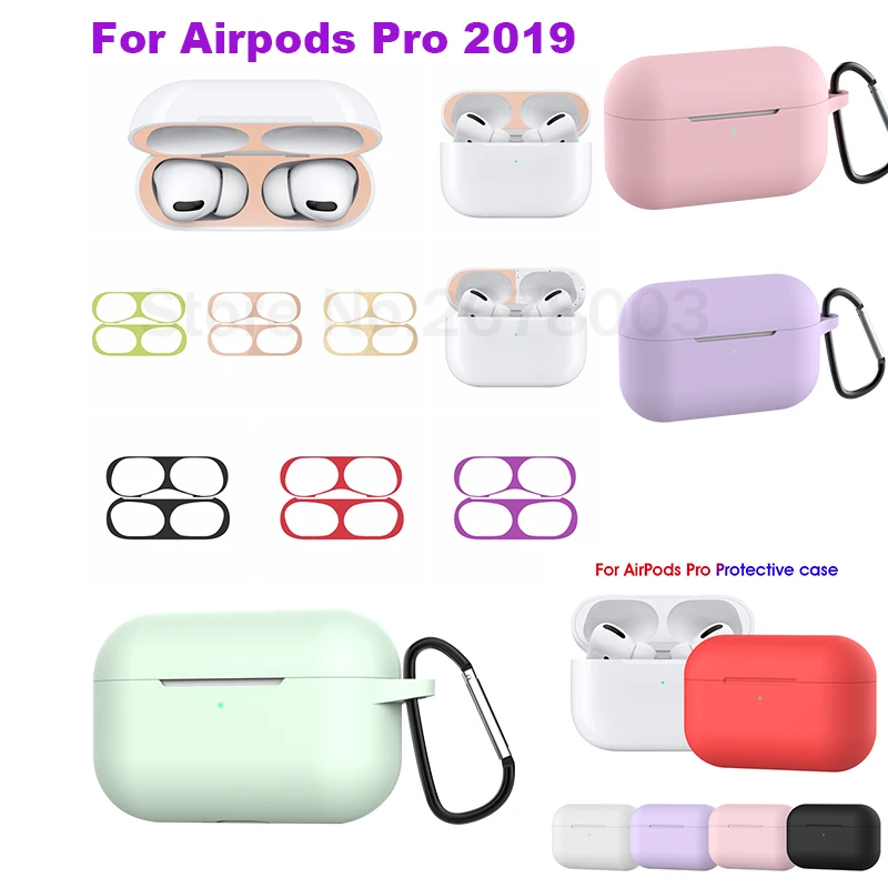 3 в 1 чехол для Airpods Pro Чехол беспроводные Bluetooth наклейки apple airpods pro наушников Air Pods