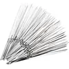 15pcs! Stainless Steel BBQ Meat Sticks Long chef grill  Food Holders Skewers Needle Prongs for Barbecue Party Skewers Shipping ► Photo 1/6