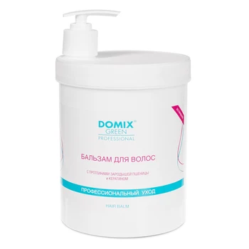 

Domix Green hair balm with wheat germ proteins and keratin, 1000 ml