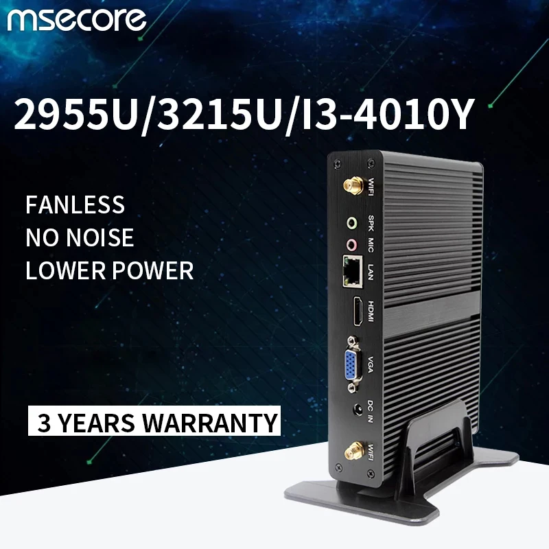 Мини-ПК MSECORE Intel Core I3 4010Y Windows 10 Linux HTPC | Компьютеры и офис
