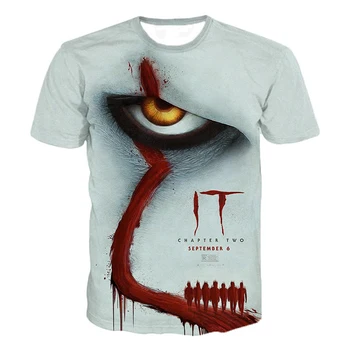 

IT Chapter Two 3D Printed T Shirt Men Women Summer IT Clown Horror Movie Casual T-shirts Thriller Movie T Shirt Funny Tees Tops