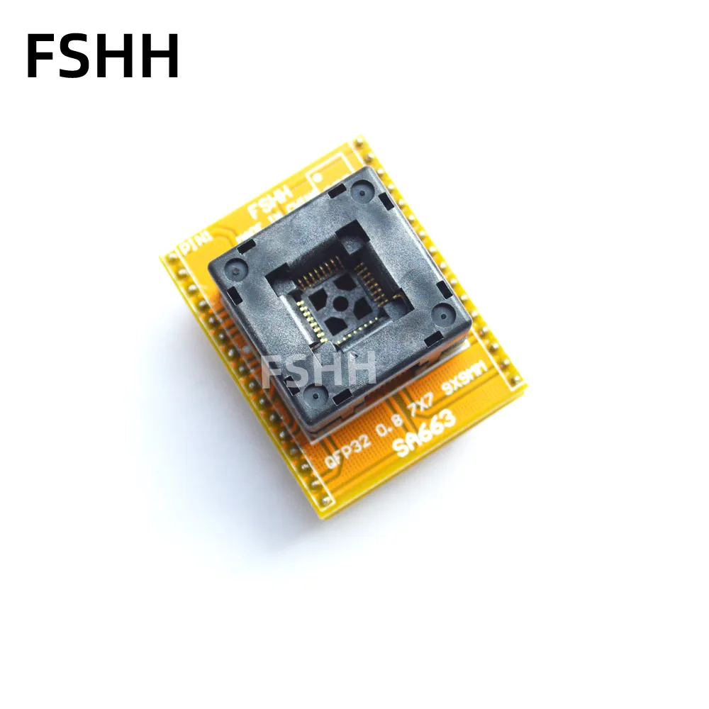 Пресс SA663 адаптер QFP32 к DIP32 программатор TQFP32 LQFP32 тестовая розетка 0 8