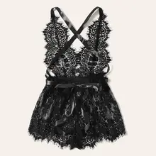 Для женщин женское белье сексуальное кружевное сексуальное нижнее белье с глубоким v-образным вырезом нижнее белье-комбинезон крест комбинезон с открытой спиной, купальный костюм ансамбль Пижама femme 3