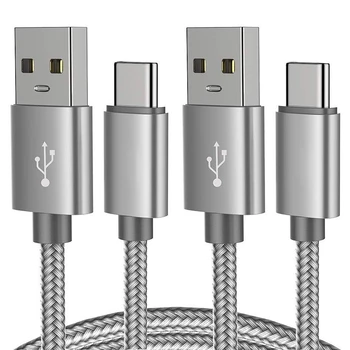 

USB Type C Cable, (2-PACK 3FT) USB C Charger Cable Nylon Braided Fast Charging Sync Cord for Samsung Galaxy S10 S9 S8 Plus,Note
