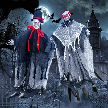 

Halloween Hanging Ghost Haunted House Hanging Grim Reaper Horror Props Home Door Bar Club Halloween Decorations Party Supplies