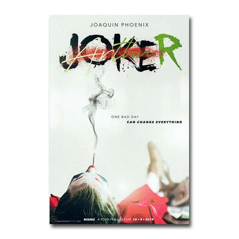 The Joker Hot Movie Silk Fabric Wall Poster Art Decor Sticker Bright Aliexpress Home Garden