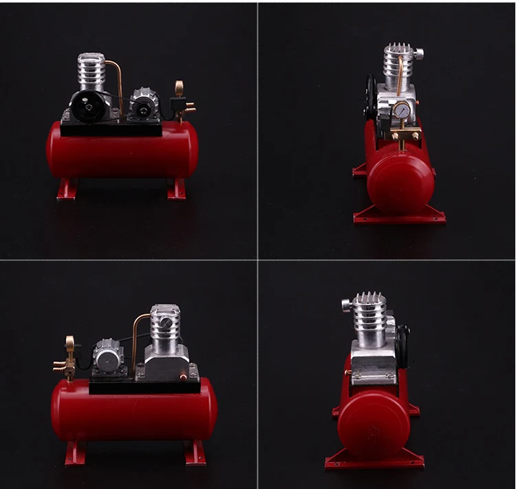 합금 공기 압축기 산소 및 아세틸렌 실린더 모델, 1:18 자동차 모델 수리 장면 액세서리