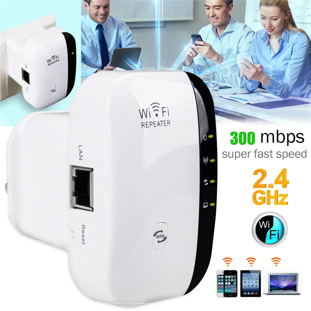 

High Speed 300Mbps Wireless WiFi Repeater Extender 2.4G WI-FI Signal Amplifier Booster 802.11n/b/g Network Wlan Access Point