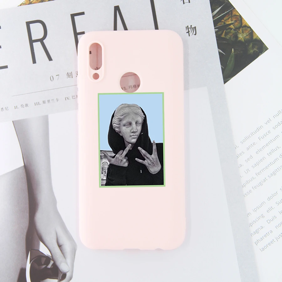 D для huawei P Smart чехол s силиконовый мягкий ТПУ чехол для huawei P Smart Plus чехол для huawei P Smart Z бампер - Цвет: fen