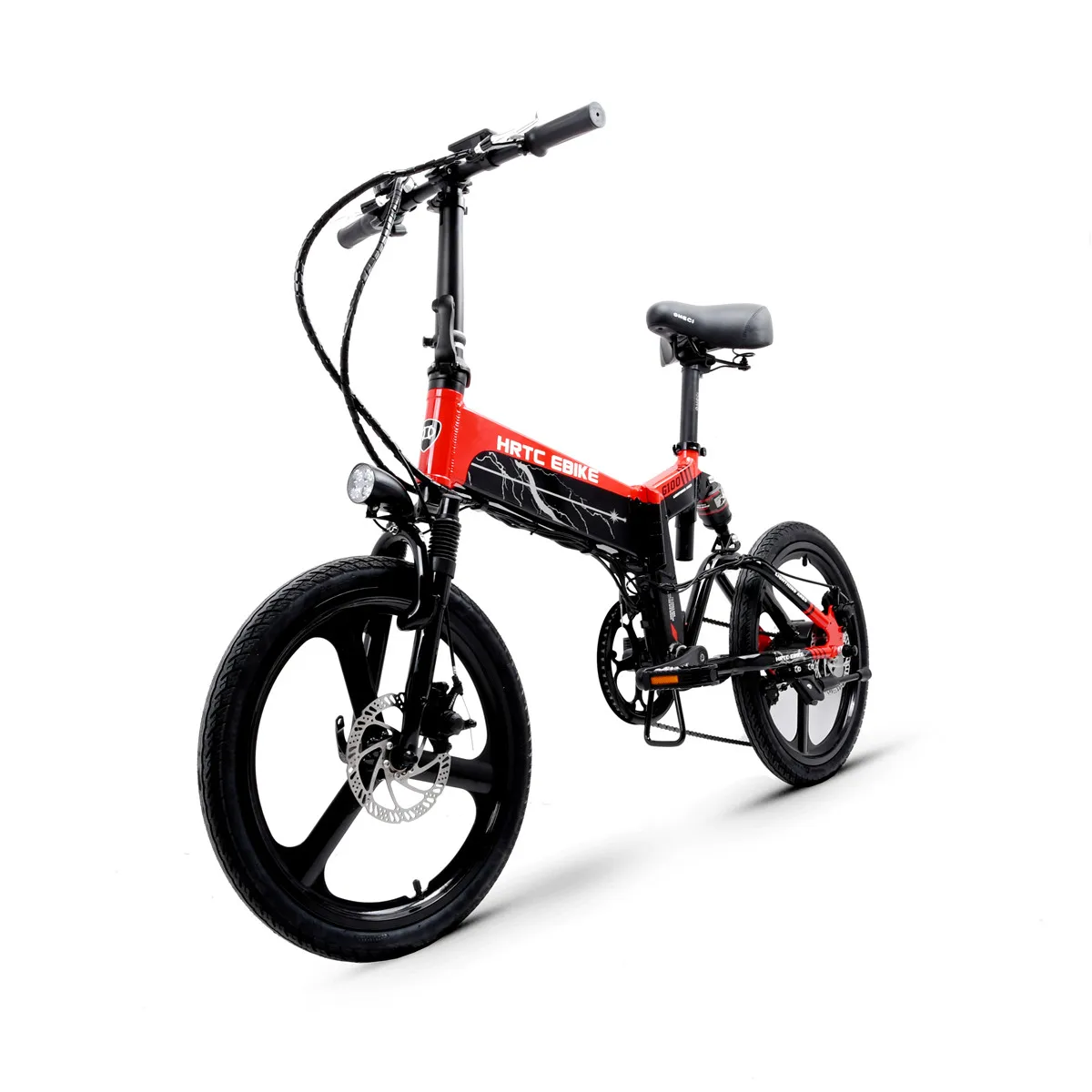 Flash Deal 20inch electric bicycle 48V400W high speed motor Front and rear double suspension fold electric ebike 2