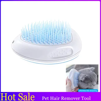 

Pet Dog Hair Removal Combs Fur Cleaning Brush for Cats Dog Push Hair Pet Comb Button Easy Cleaning Hair Removal Grooming Tools