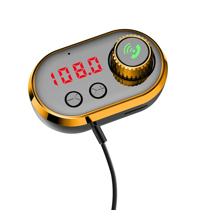 Fm-передатчик Bluetooth V5.0 Handsfree USB Автомобильное зарядное устройство MP3-плеер с ароматерапевтическим ядром GV99