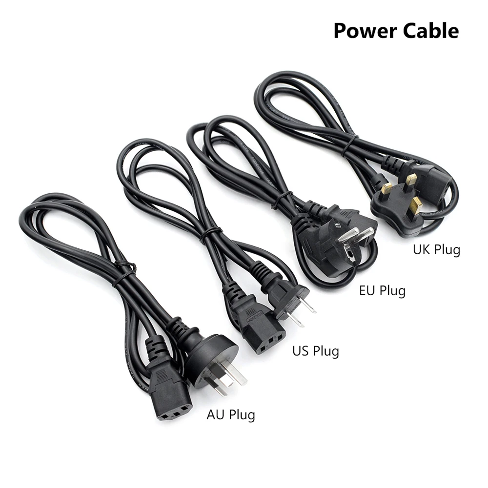 3ピン電源コード Euプラグ Iec13 Dellデスクトップpcモニター用電源アダプターケーブル Hp Epsonプリンター Lg Tvプロジェクター 電源コード 延長コード Aliexpress