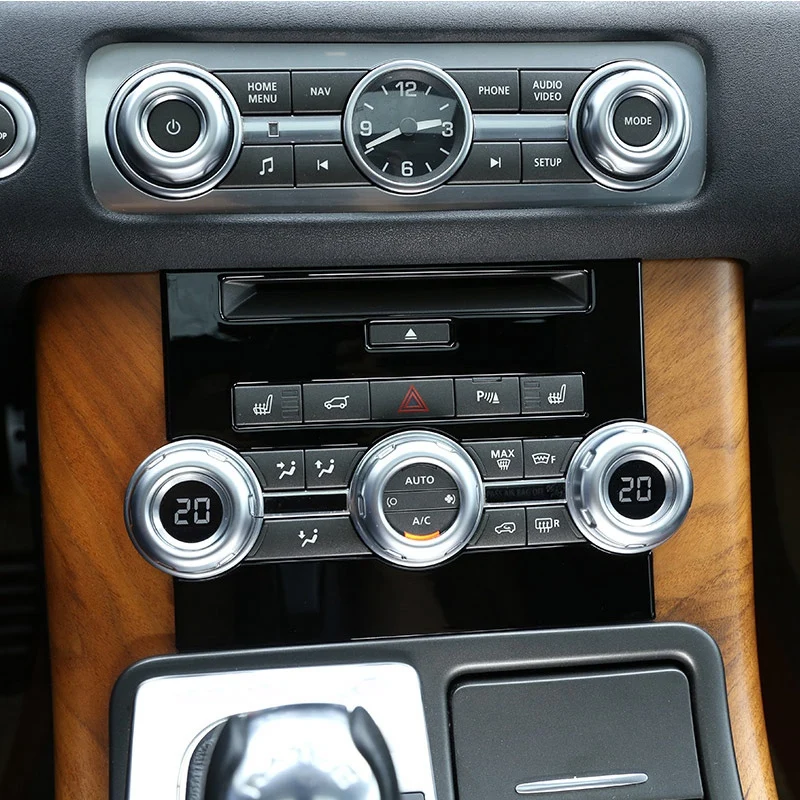 Черный ABS центральный контроль CD Кондиционер панель для Land Rover Range Rover Sport 2012-2013 автомобильные аксессуары