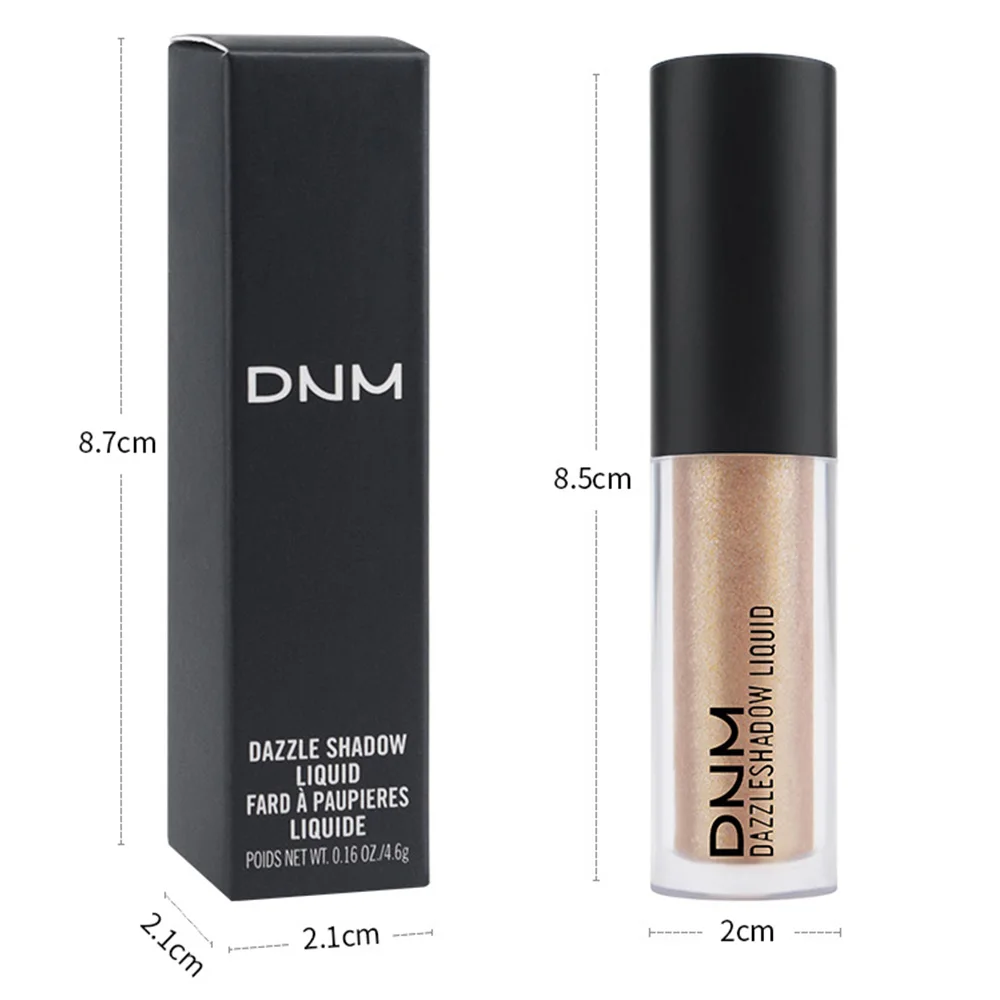 DNM, профессиональная блестящая подводка для глаз, косметика, серебро, розовое золото, цвет, жидкий блеск, подводка для глаз, Металлические тени для век, высокий блеск