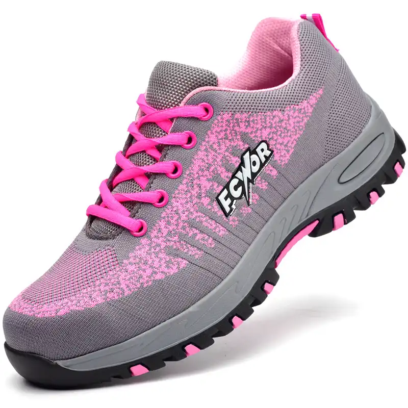 pink safety boots
