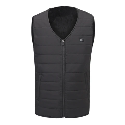 Heating Zone Heated Vest USB Charge Heated Sleeveless Jacket with 3 Adjustable Levels Thermal Vest Winter Warm Heat Clothes