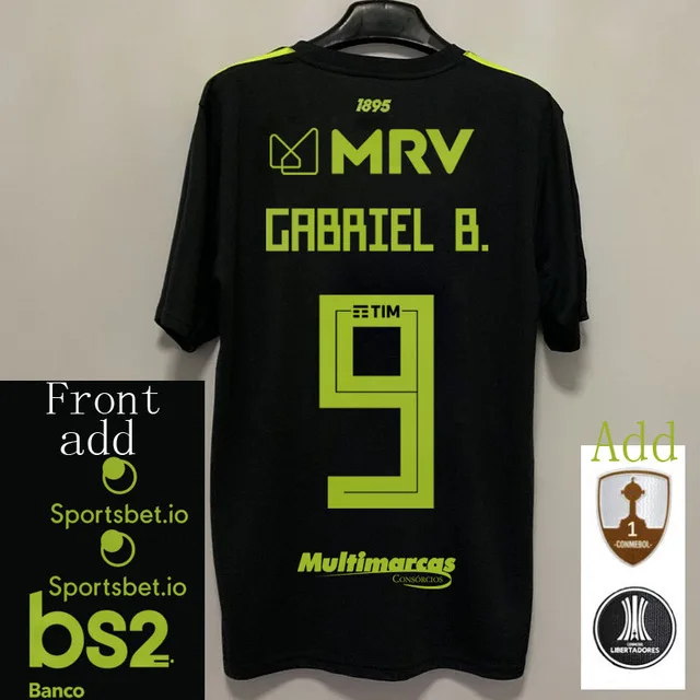 Новинка, майка для Фламенго, майки для дома mengo Camisa 3 2, высокое качество, на заказ, Фламенго, рдж, клуб, Габриэль, 24 ноября, Ривер Плейт - Цвет: Camisa 3