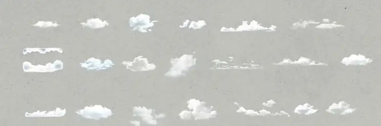 18pcs White Clear Sky Clouds Style Sticker Scrapbooking DIY Gift Packing Label Decoration Tag