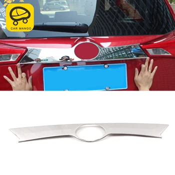 

CarManGo for Toyota RAV4 2014 2015 Car Styling Rear Trunk Decoration Chrome Pad Cover Trim Frame Sticker Exterior Accessories