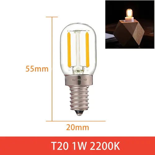 Ganriland Led Candle E12 Light Bulb E14 Effect Dimmable Bulb C7 T22G 1W For Lighting Ampoule US Version 110V EU Version 220V - Image 11
