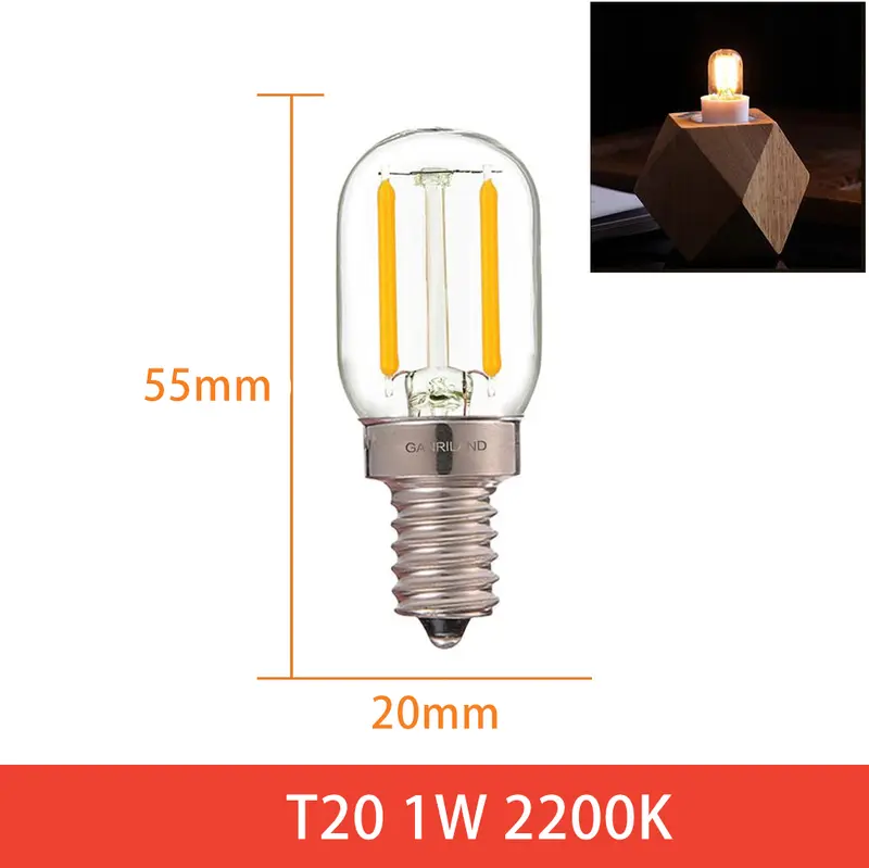 Ganriland Led Candle E12 Light Bulb E14 Effect Dimmable Bulb C7 T22G 1W For Lighting Ampoule US Version 110V EU Version 220V - Image 11