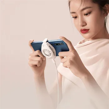 

Universal Phone Mini Gaming Phone Cooler Back Clip Mute Cooling Fan for Xiaomi mi Note 10 Pro for iPhone for Huawei Mobile Phone