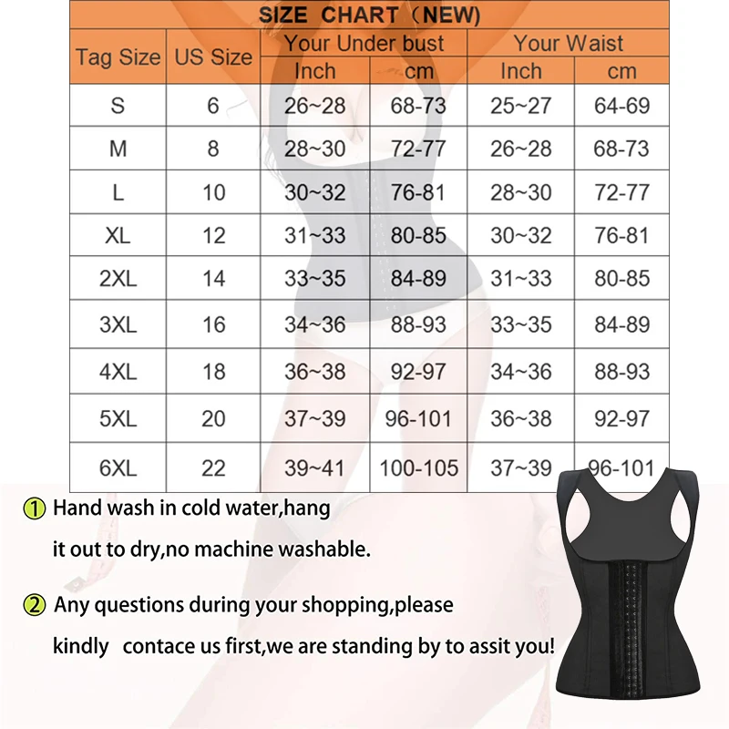 Women Waist Trainer Corset Sweat Vest Weight Loss Body Shaper Workout Tank Tops Wait shaper Slimming Belt Shapewear