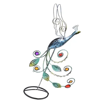 

Colorful Peacock Earrings Ear Studs Jewellery Rack, Metal Earrings Display Stand Organizer Studs Holder(Tree Design)