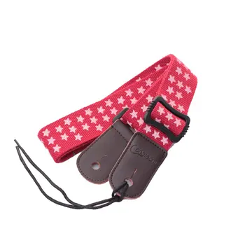 

US-16 Cotton Ukulele Strap Durable Adjustable Printing Ribbon Clip-on Hawaii Guitar Belt Sling Instrument Guitar Accessories