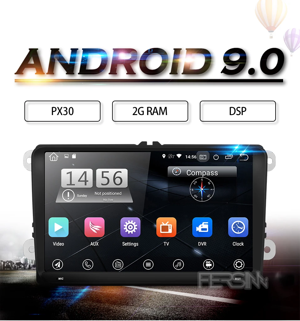 Perfect EU RU warehouse Fersinny CDZ9060 PX30 car dvd player for Skoda Fabia octavia Superb Yeti Seat Rapid  vw golf tiguan polo passat 0