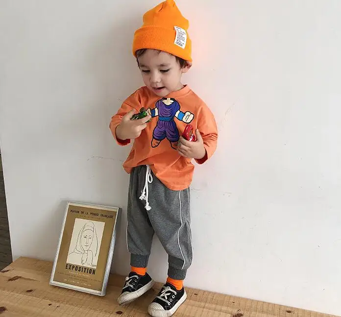 Kids Pants Autumn 2-6Y Boys Casual Pants Kids Clothing Cotton Boys Long Trousers Baby Sport Pants Children Boys Clothing
