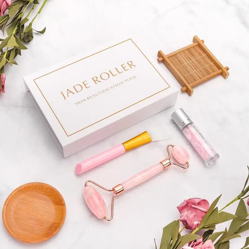 

Facial Jade Natural Quartz Roller Facial Massager, Used To Lift Wrinkles And Remove Anti-Aging Skin Firming Roller Skin Care