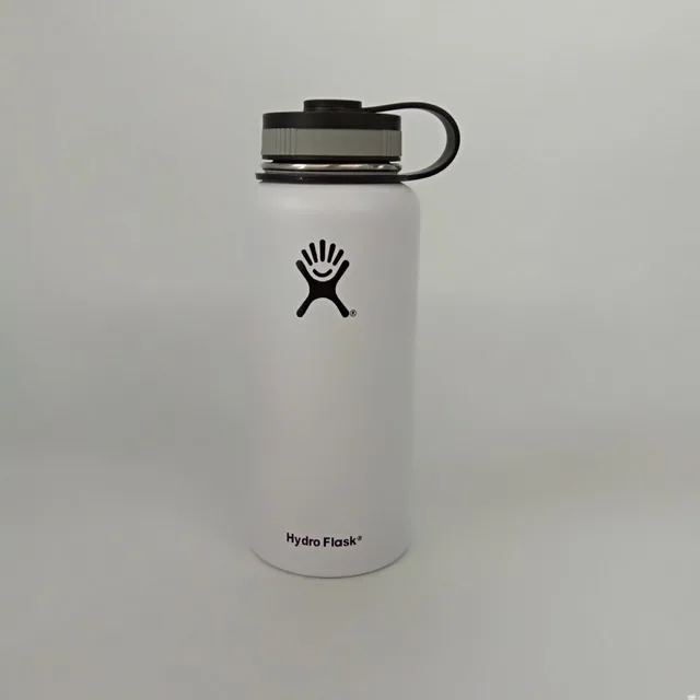 32 oz Гидро фляга 32 унции/40 унций стакан колба вакуумная Изолированная бутылка из нержавеющей стали бутылка для воды широкая Спортивная бутылка на открытом воздухе - Цвет: 32 oz