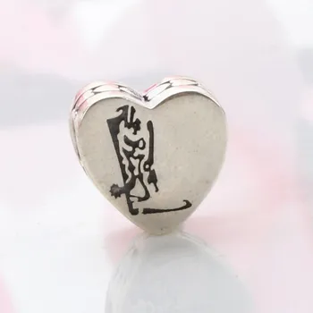 

Original 925 Sterling Silver Bead Fashionable And Versatile Heart-shaped Bracelet Beads Fit Pandora Bracelet For Women Diy Jewel