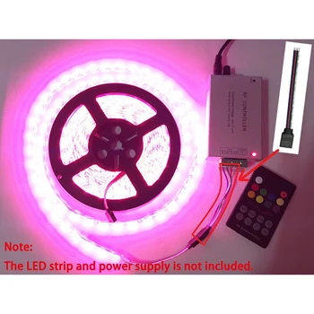 

DC12V-24V 18 Keys RGB Music LED Controller RF Remote Sound Sensor Voice o Control for 3528 5050 RGB LED Strip Light