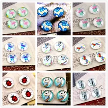 Новая мода 9 стиль 20 шт 12 мм ручной работы фото стеклянные кабошоны