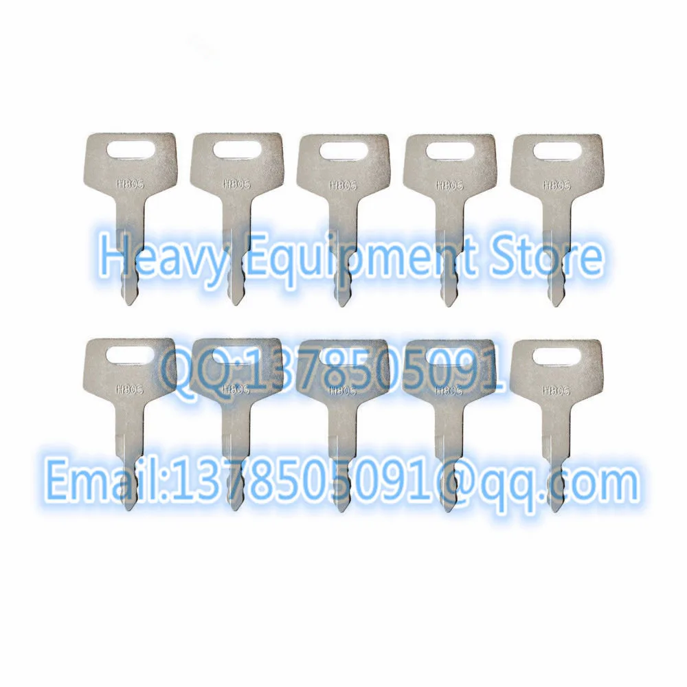 VGOL Zündschutzschlüssel 10 Stück - Kompatibel Mit Takeuchi & Gehl Baggern