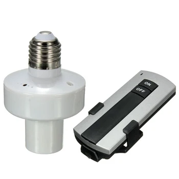 

E27 Connection Remote Control Lighting Accessories Home Conversion Screw Cap Replacement Wireless Easy Install Bulb Holder